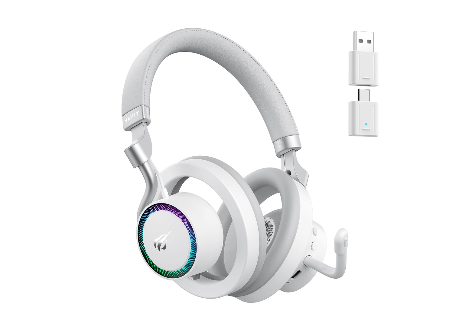 Slušalice HAVIT Fuxi-H8 (Bluetooth, mikrofon, bijela)-1