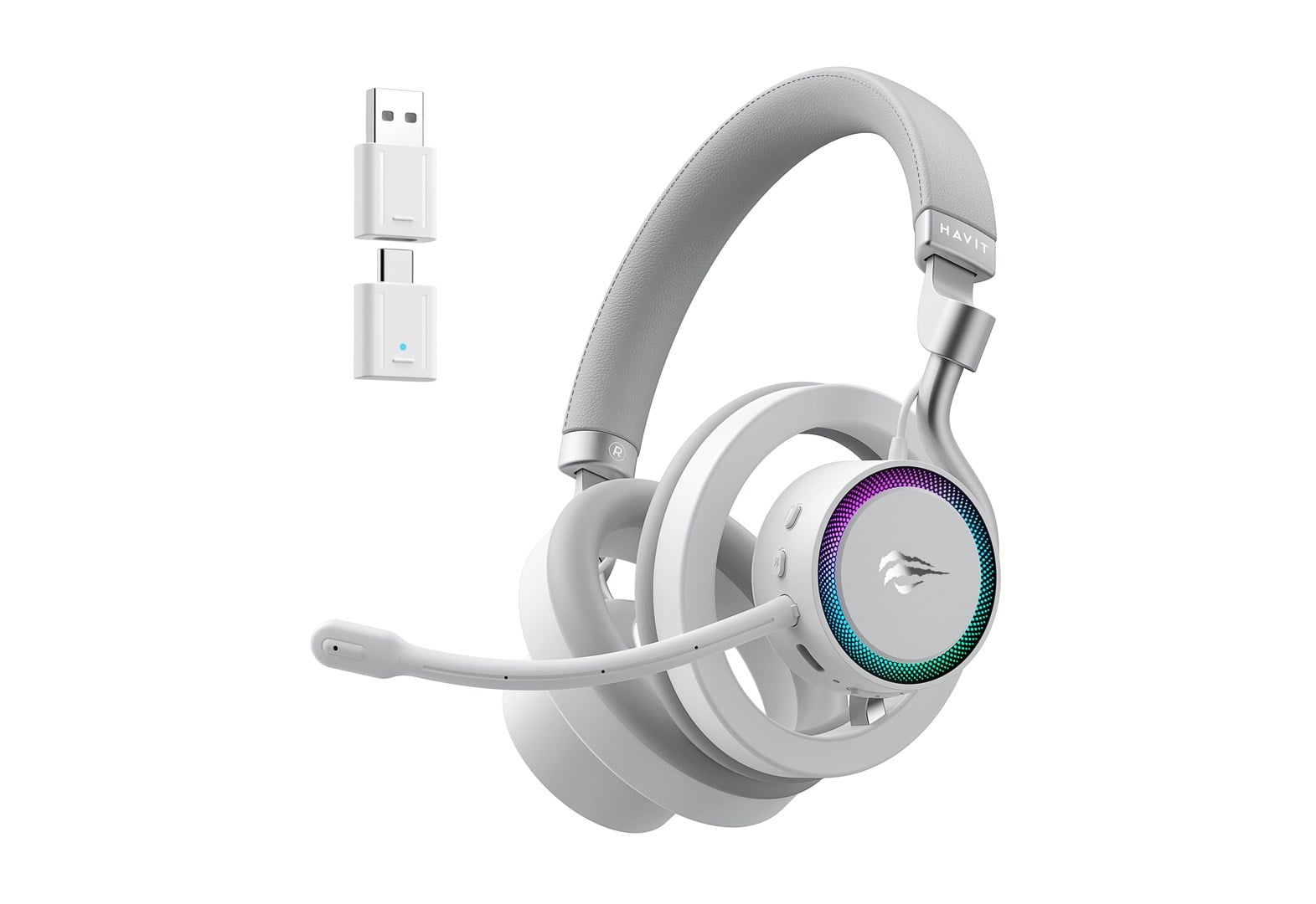 Slušalice HAVIT Fuxi-H8 (Bluetooth, mikrofon, bijela)
