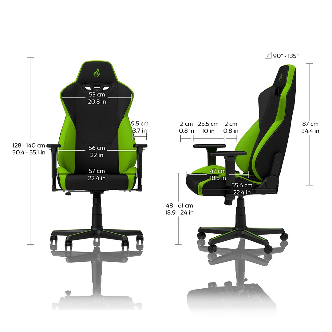 Gaming stolica NITRO CONCEPTS S300 Atomic Green-2