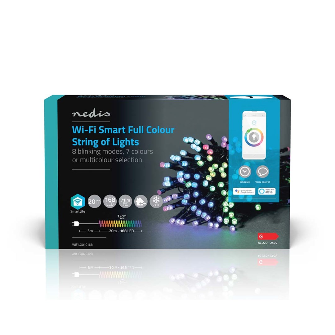 Pametni LED svjetlosni lanac NEDIS WIFILX01C168 (20 m, 168 LED, Wi-Fi)-5