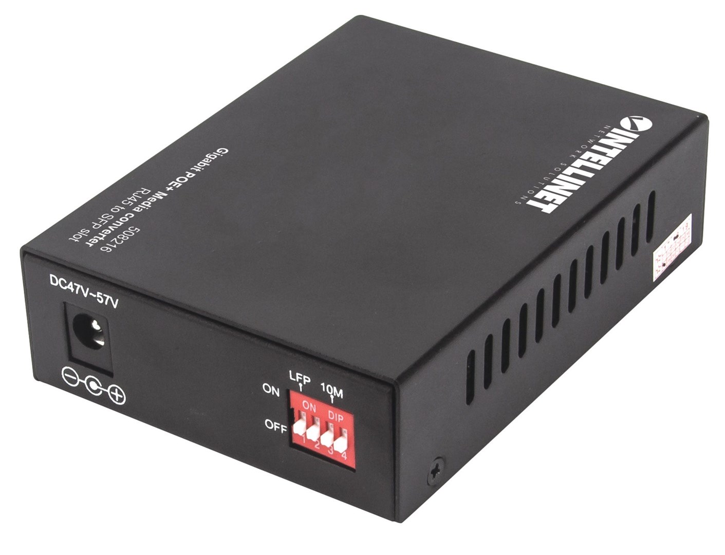INTELLINET Gigabitni PoE+ medijski konverter 508216 (1x RJ45, 1x SFP)-4