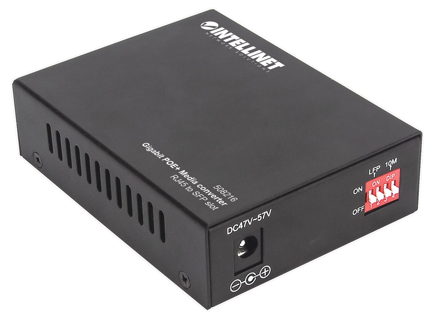 INTELLINET Gigabitni PoE+ medijski konverter 508216 (1x RJ45, 1x SFP)-5
