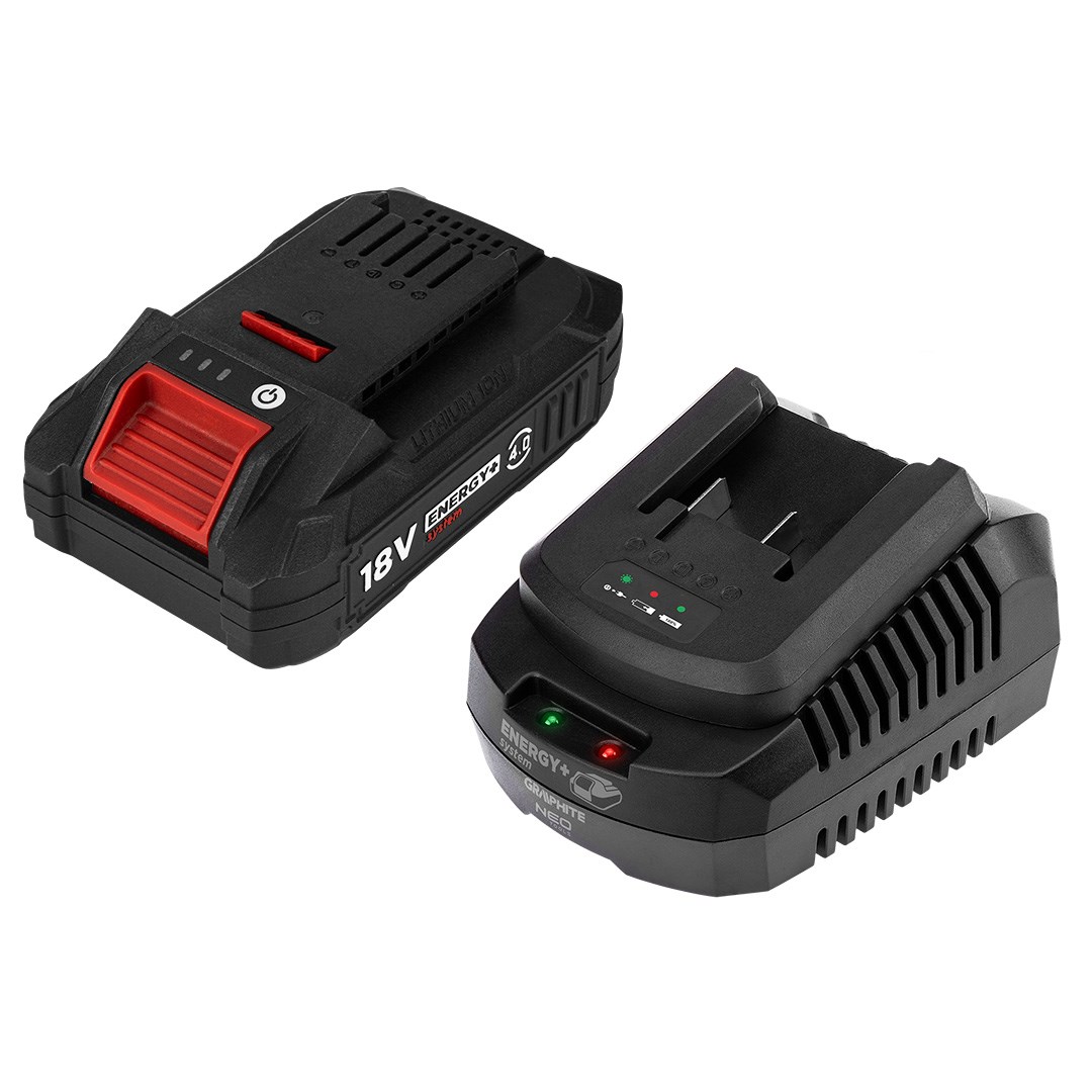 Set baterije i punjača GRAPHITE Energy+ 18V 4.0Ah BOOST (58G087)
