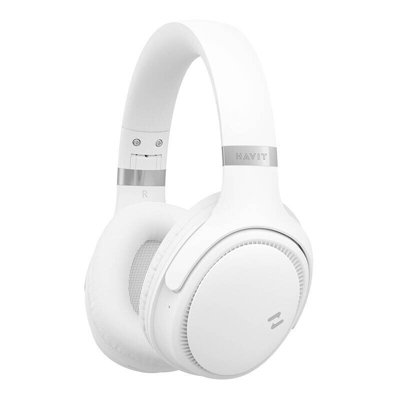 Slušalice HAVIT H630BT (Bluetooth, mikrofon, 55h baterija, 3.5mm, bijela)-0