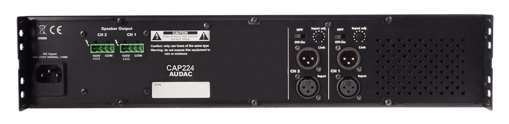 AUDAC CAP224 audio amplifier 2.0 channels Home Beige-1