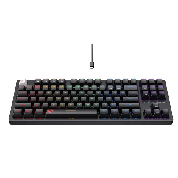 Mehanička gaming tipkovnica HAVIT Gamenote HV-KB892L (TKL, plavi prekidači, ENG)