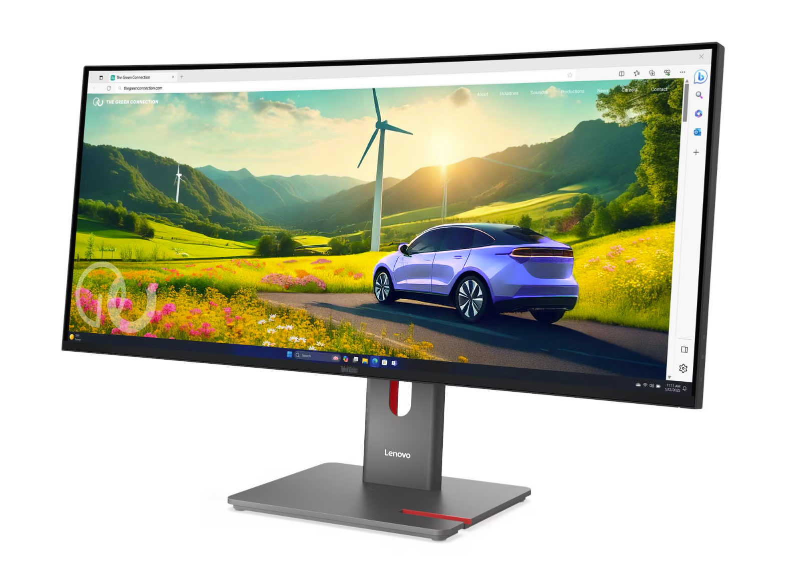 Lenovo P34WD-40 WQHD IPS, HDMI, DP, USB-C, curved-0
