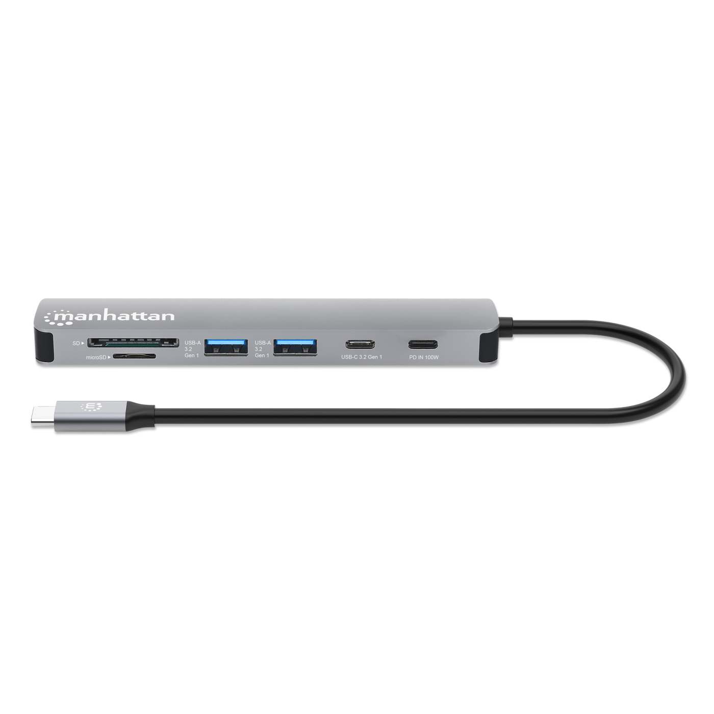 Docking stanica MANHATTAN USB-C 7-u-1 153844 (HDMI 4K@60Hz, 100W PD)-2