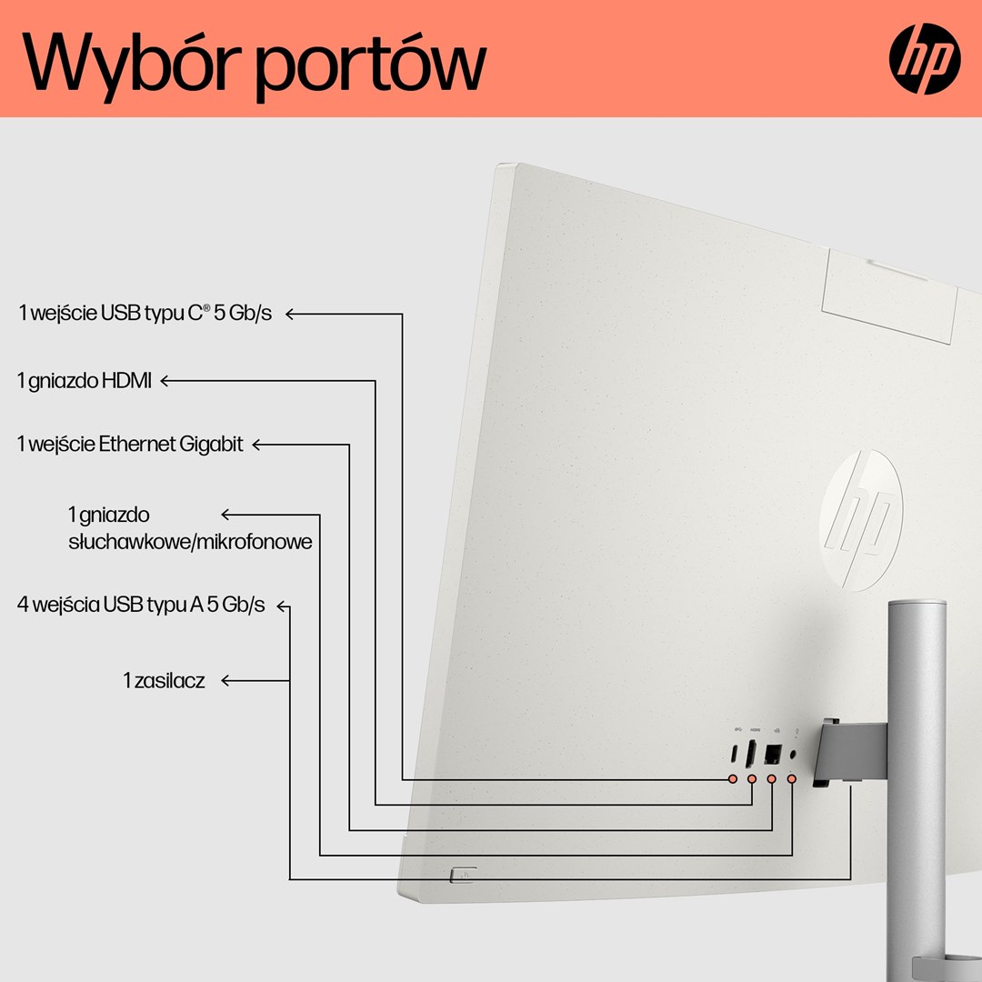 AIO računalo HP 24-cr0184nw (23.8" IPS FHD, AMD Ryzen 3 7320U, 16GB, 512GB SSD, AMD Radeon 610M, Bez OS, bijelo)-3