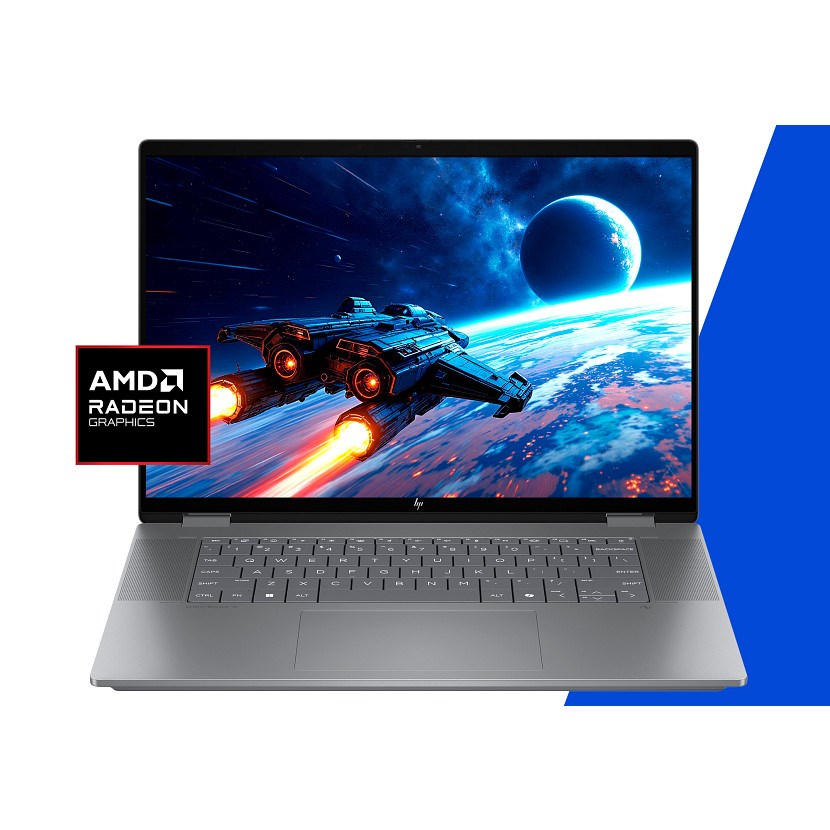 Laptop HP OmniBook X Flip 16-ar0016nw (16", Touch OLED, 2K, AMD Ryzen AI 5 340, 16GB, 1TB SSD, AMD Radeon 840M, Windows 11, Non-HR tipkovnica, Meteor Silver)-18