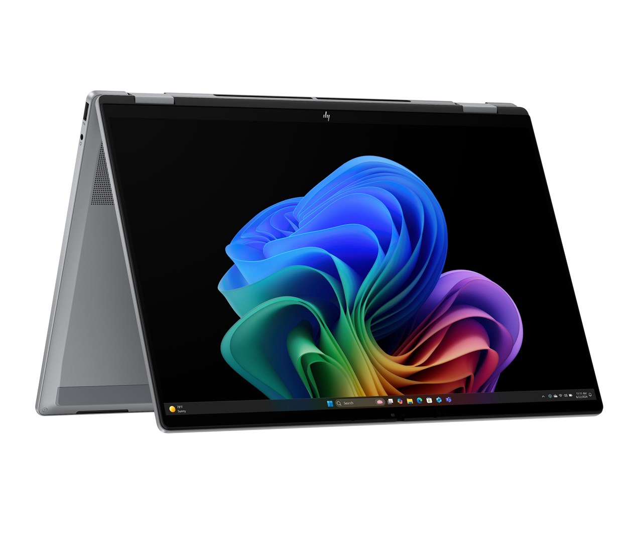 Laptop HP OmniBook X Flip 16-ar0016nw (16", Touch OLED, 2K, AMD Ryzen AI 5 340, 16GB, 1TB SSD, AMD Radeon 840M, Windows 11, Non-HR tipkovnica, Meteor Silver)