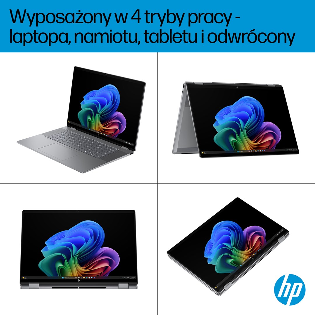 Laptop HP OmniBook X Flip 16-ar0016nw (16", Touch OLED, 2K, AMD Ryzen AI 5 340, 16GB, 1TB SSD, AMD Radeon 840M, Windows 11, Non-HR tipkovnica, Meteor Silver)-13