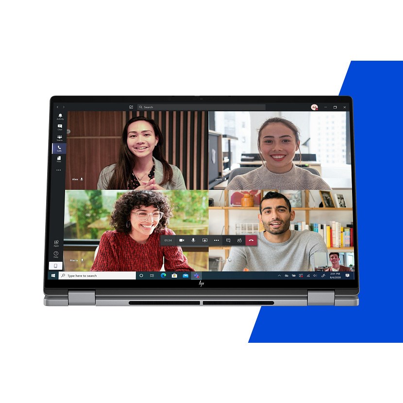 Laptop HP OmniBook X Flip 16-ar0016nw (16", Touch OLED, 2K, AMD Ryzen AI 5 340, 16GB, 1TB SSD, AMD Radeon 840M, Windows 11, Non-HR tipkovnica, Meteor Silver)-16