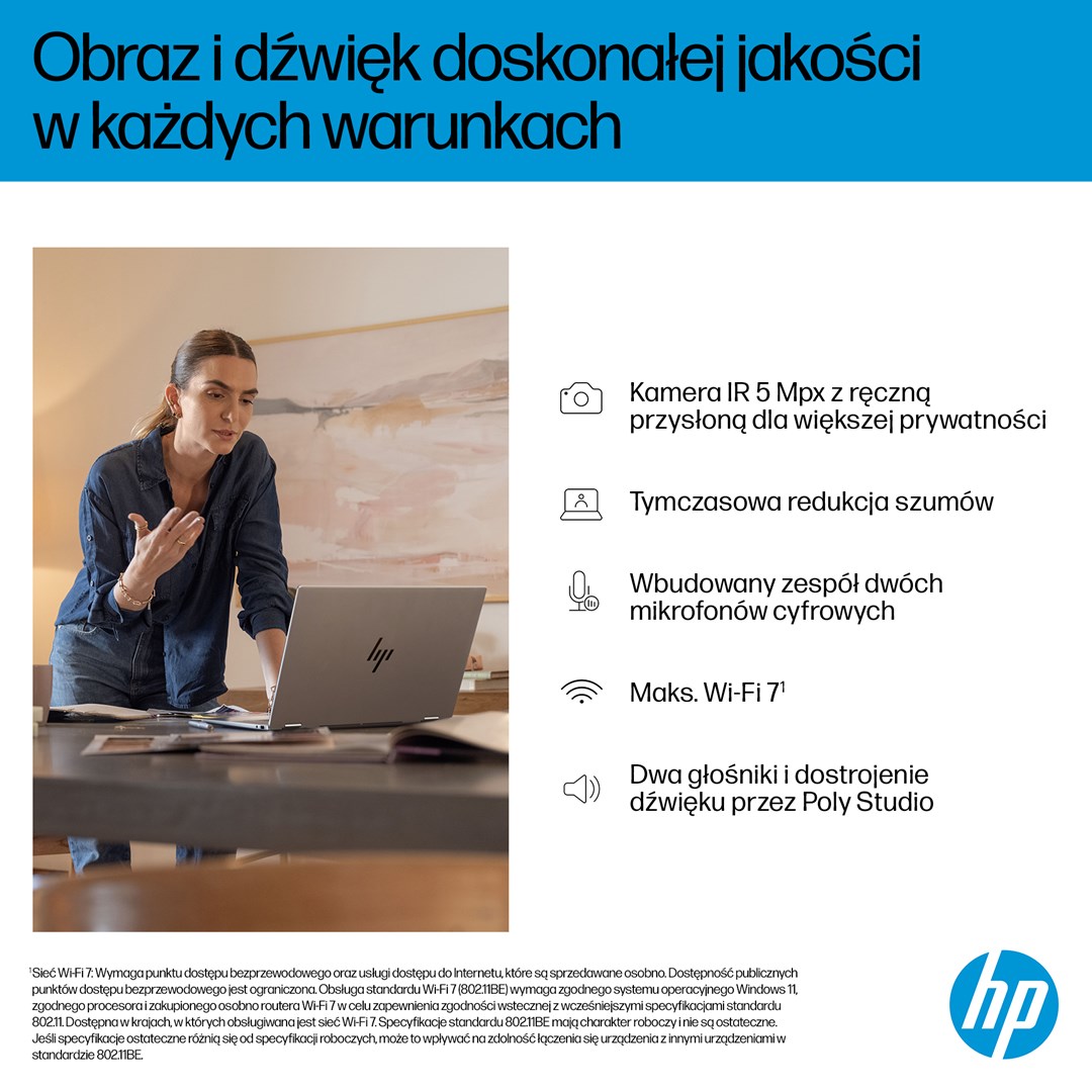 Laptop HP OmniBook X Flip 16-as0003nw (16", OLED, 3K, Intel Core Ultra 7 258V, 32GB, 1TB SSD, Intel Arc 140V, Windows 11, Non-HR tipkovnica, Srebrna)-9