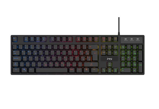 Tipkovnica MS ELITE K-501C, žičana, gaming, RGB-0
