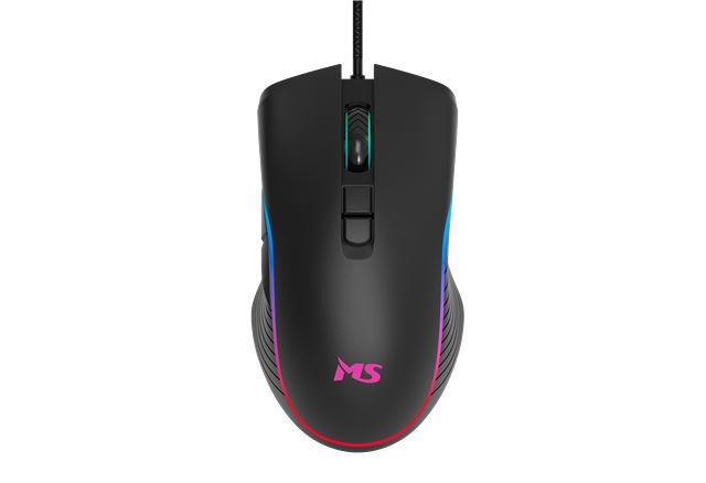 Gaming miš MS NEMESIS T-102C žičani, 12800 DPI, RGB, crna boja-0