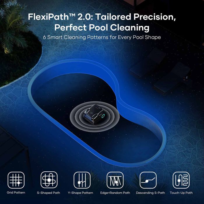 Robot za čišćenje bazena AIPER Scuba X1 Pro Max (do 300 m², 8500 GPH, 600 min, Wi-Fi, siva boja)-8