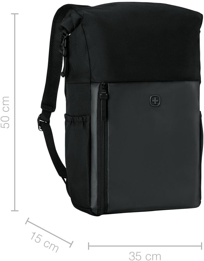 Ruksak za prijenosno računalo WENGER UrbanOne Roll-Top 15.6" crna boja