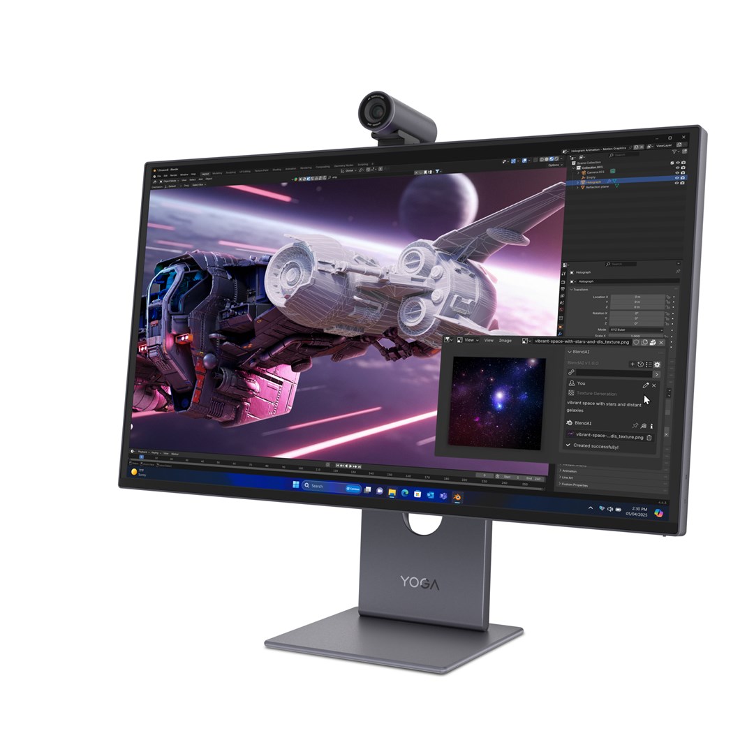 Monitor LENOVO Yoga Pro 27UD-10 27" (QD-OLED, 4K UHD, 120Hz, 0.03ms, FreeSync Premium Pro, USB-C 140W, crna boja)-1