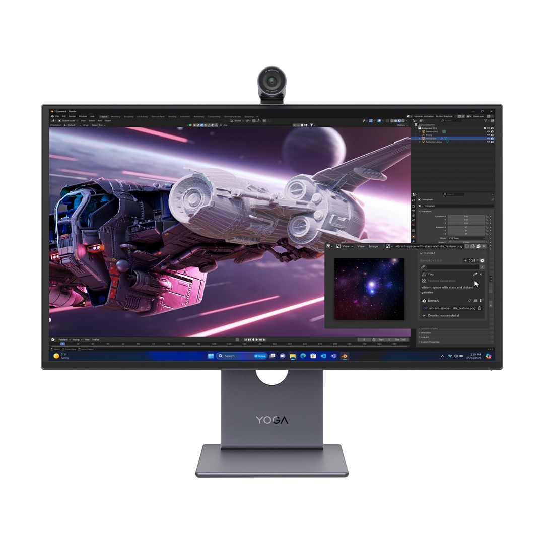 Monitor LENOVO Yoga Pro 27UD-10 27" (QD-OLED, 4K UHD, 120Hz, 0.03ms, FreeSync Premium Pro, USB-C 140W, crna boja)