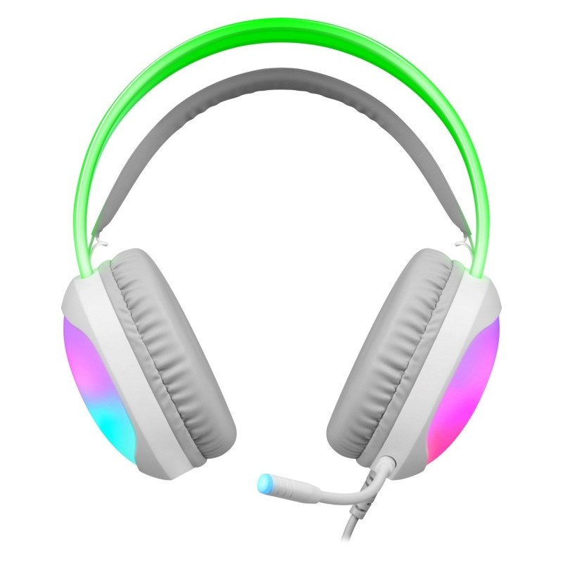 Slušalice DEFENDER Eclipse RGB (Žično, mikrofon, USB-A, Bijela)-2