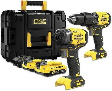 Set alata STANLEY FatMax SFMCK465D2S-QW (udarna bušilica i udarni odvijač, 2x 2.0Ah, TSTAK)-0