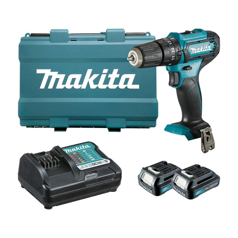 Akumulatorska udarna bušilica-odvijač MAKITA HP333DWAE (12V, 2x 2.0Ah)