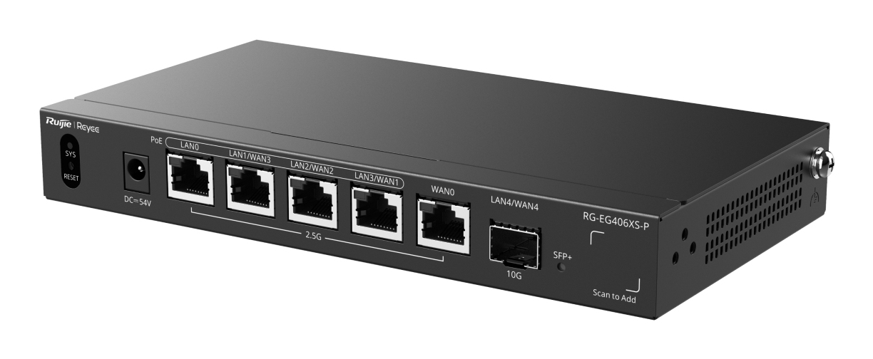 Sigurnosni gateway RUIJIE Reyee RG-EG406XS-P, 10G SFP+, 4x 2.5G PoE+-2