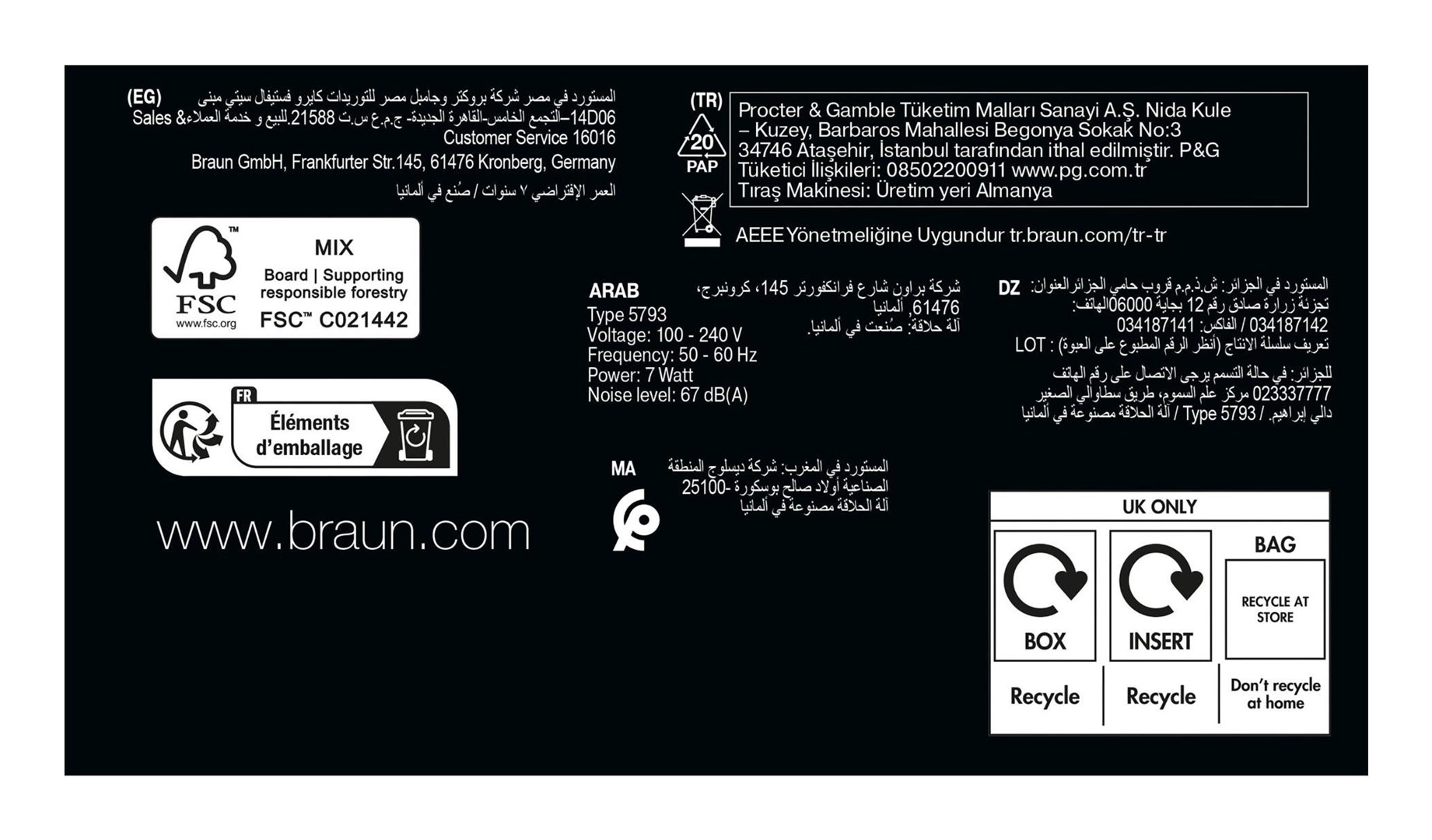 Brijaći aparat BRAUN Series 9 Pro+ 9625s grafitna boja-5