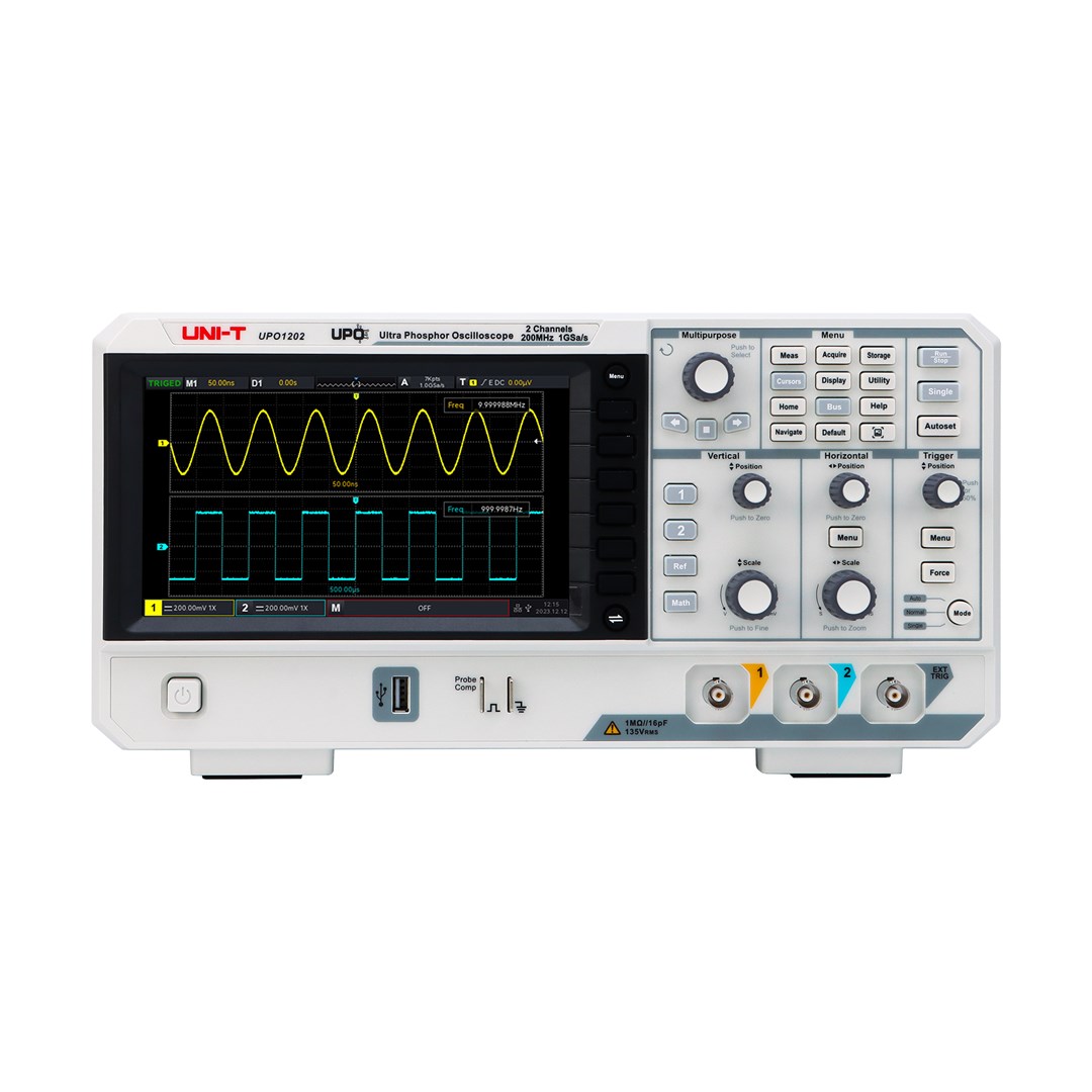 Digitalni fosforni osciloskop UNI-T UPO1202 (200MHz, 2 kanala)