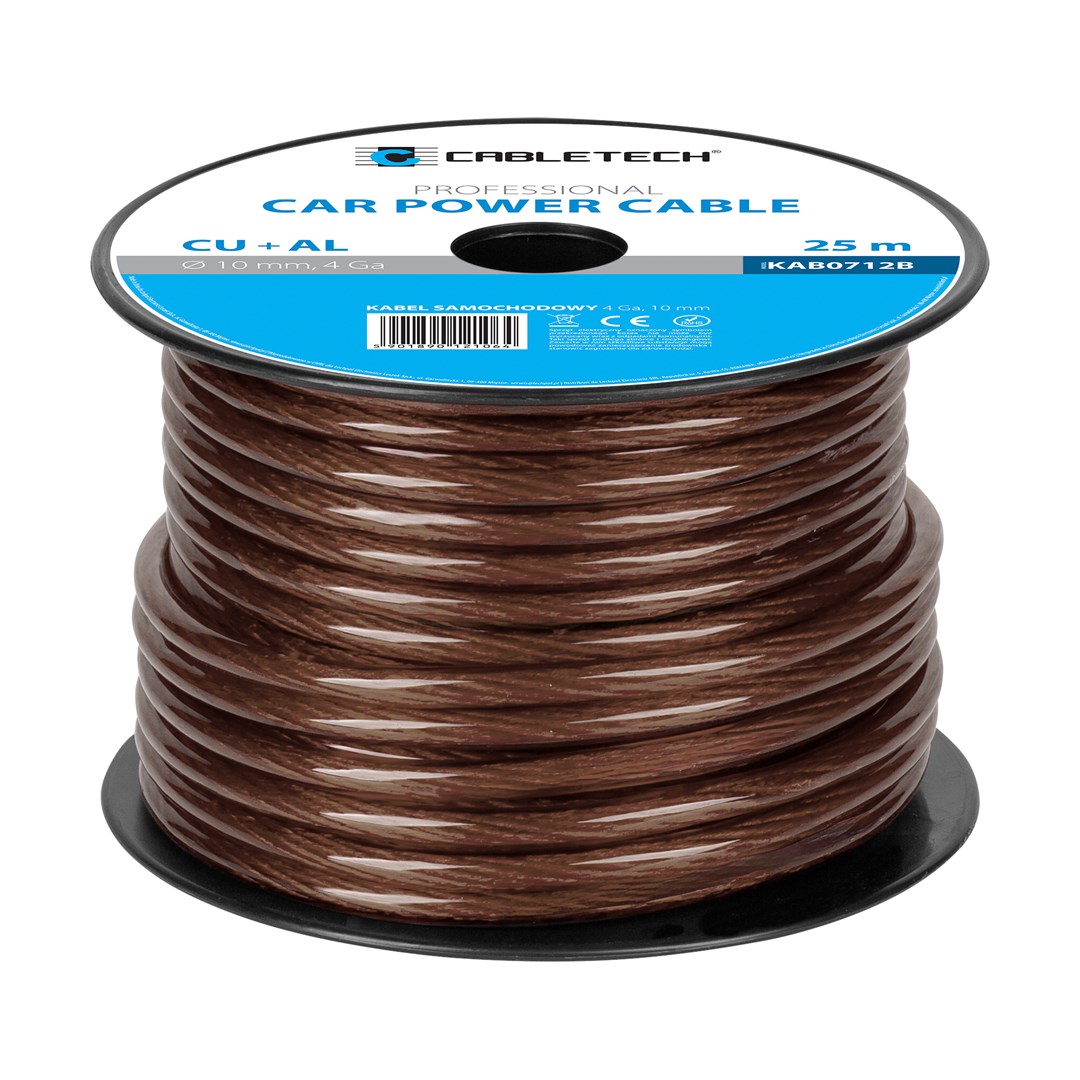 Cabletech 4GA kabel za napajanje, 10mm, CCA