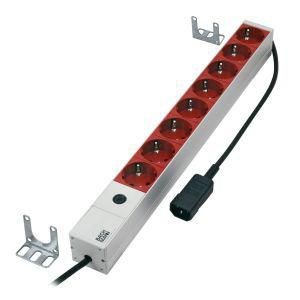 Letva s utičnicama BACHMANN 333.402 za 19" rack, 8 utičnica, 2m-1
