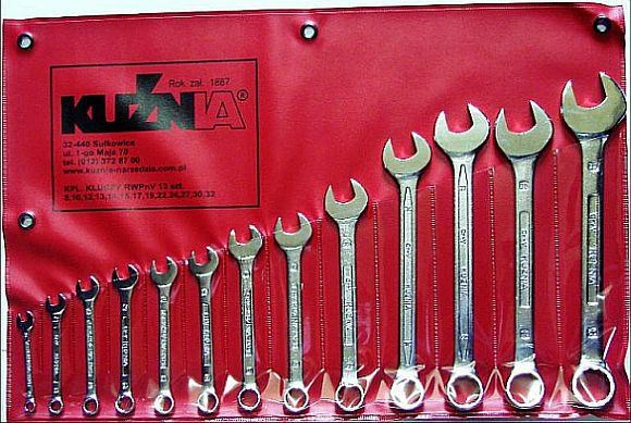 Set viljuškasto-okastih ključeva KUŹNIA SUŁKOWICE RWPn 9 komada (8-24 mm)