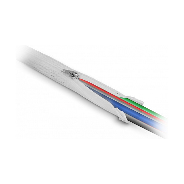 DELOCK pleteni bužir s patentnim zatvaračem 2 m x 20 mm, bijela boja-1