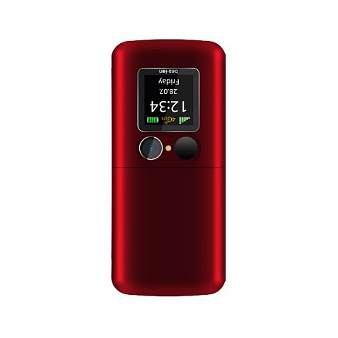 Mobitel BEAFON Fold 10 LTE (2.2", 4G, preklopni, SOS, 1000 mAh, crveno-srebrna boja)-3