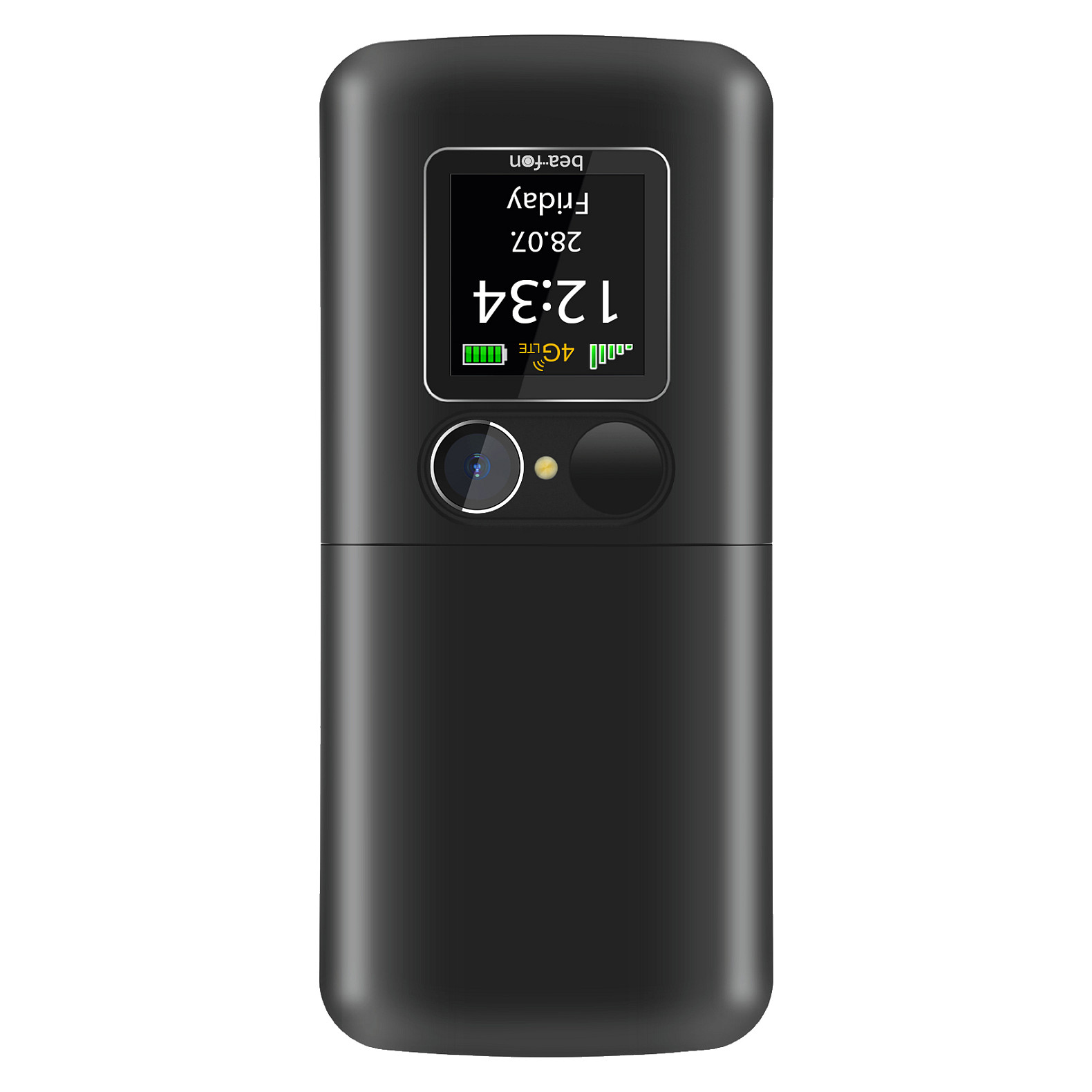 Mobitel BEAFON Fold 10 LTE (2.2", 4G, preklopni, SOS, 1000 mAh, crno-srebrna boja)-1