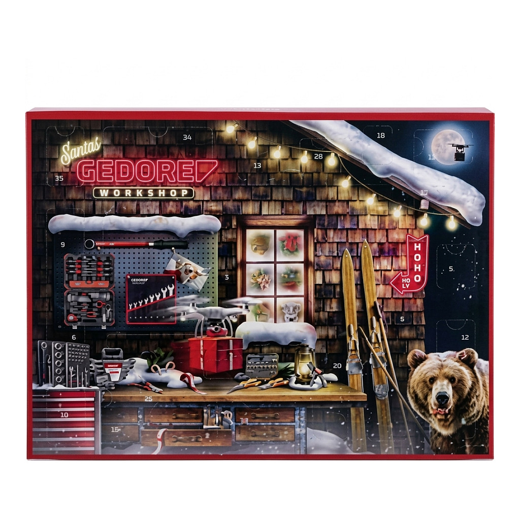 Adventski kalendar s alatom GEDORE red 2025 (51-dijelni, 1/4")-0