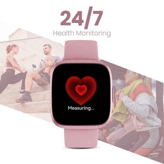 Pametni sat  HIFUTURE Edge Pink (1.72" HD, Bluetooth pozivi, 1 ATM, roza boja)-1