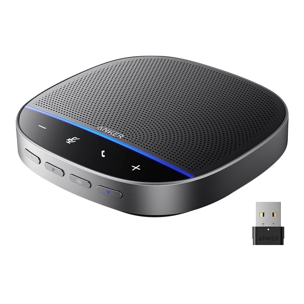 Konferencijski zvučnik ANKER PowerConf S500 (Bluetooth 5.0, USB-C, 4 mikrofona, 6700 mAh, crna boja)