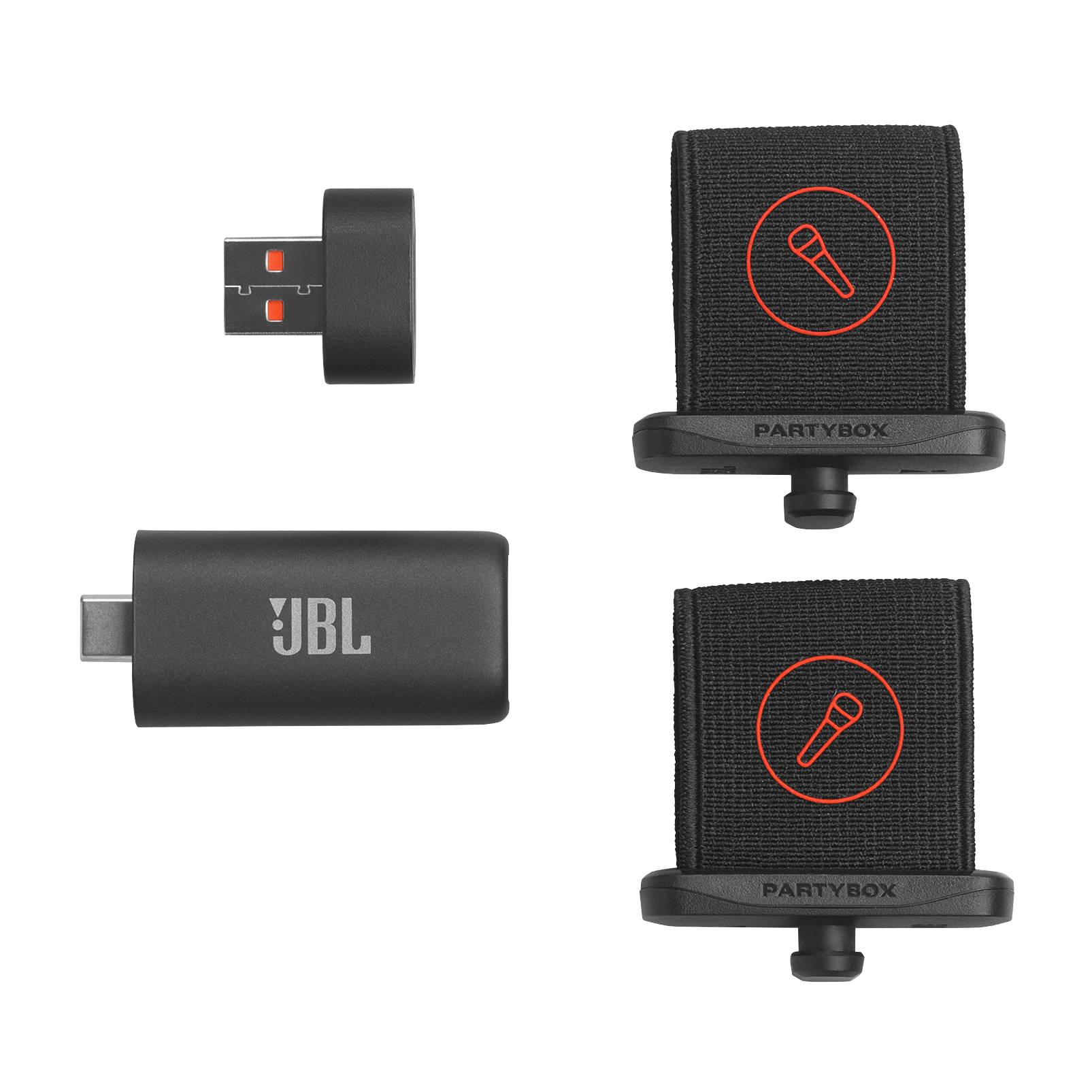 Mikrofon JBL EasySing Mics (bežični, AI uklanjanje vokala, USB-C, do 10 h baterija, crna boja, 2 kom)-3