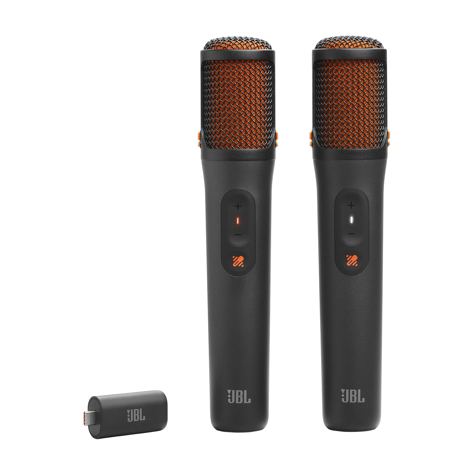 Mikrofon JBL EasySing Mics (bežični, AI uklanjanje vokala, USB-C, do 10 h baterija, crna boja, 2 kom)