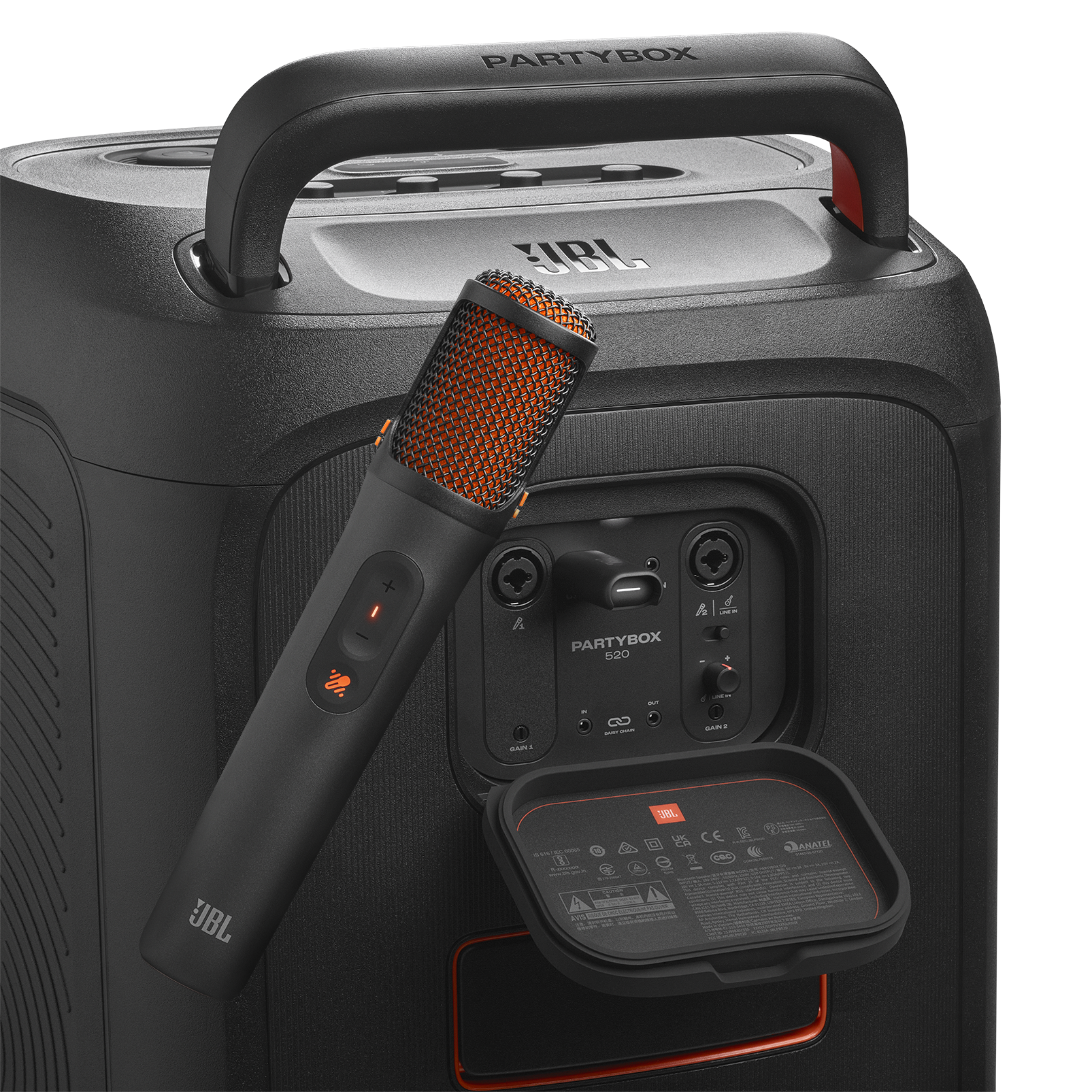 Mikrofon JBL EasySing Mics (bežični, AI uklanjanje vokala, USB-C, do 10 h baterija, crna boja, 2 kom)-4