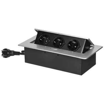 Orno OR-GM-9035(GS)/GR Ugradbeni Produžni Kabel, 2x Schuko, 2x USB