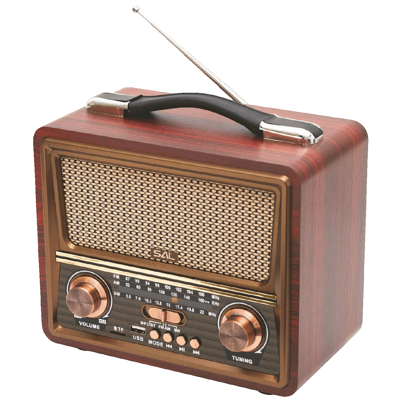 Prijenosni retro radio SAL RRT22 (Bluetooth, FM, MP3)