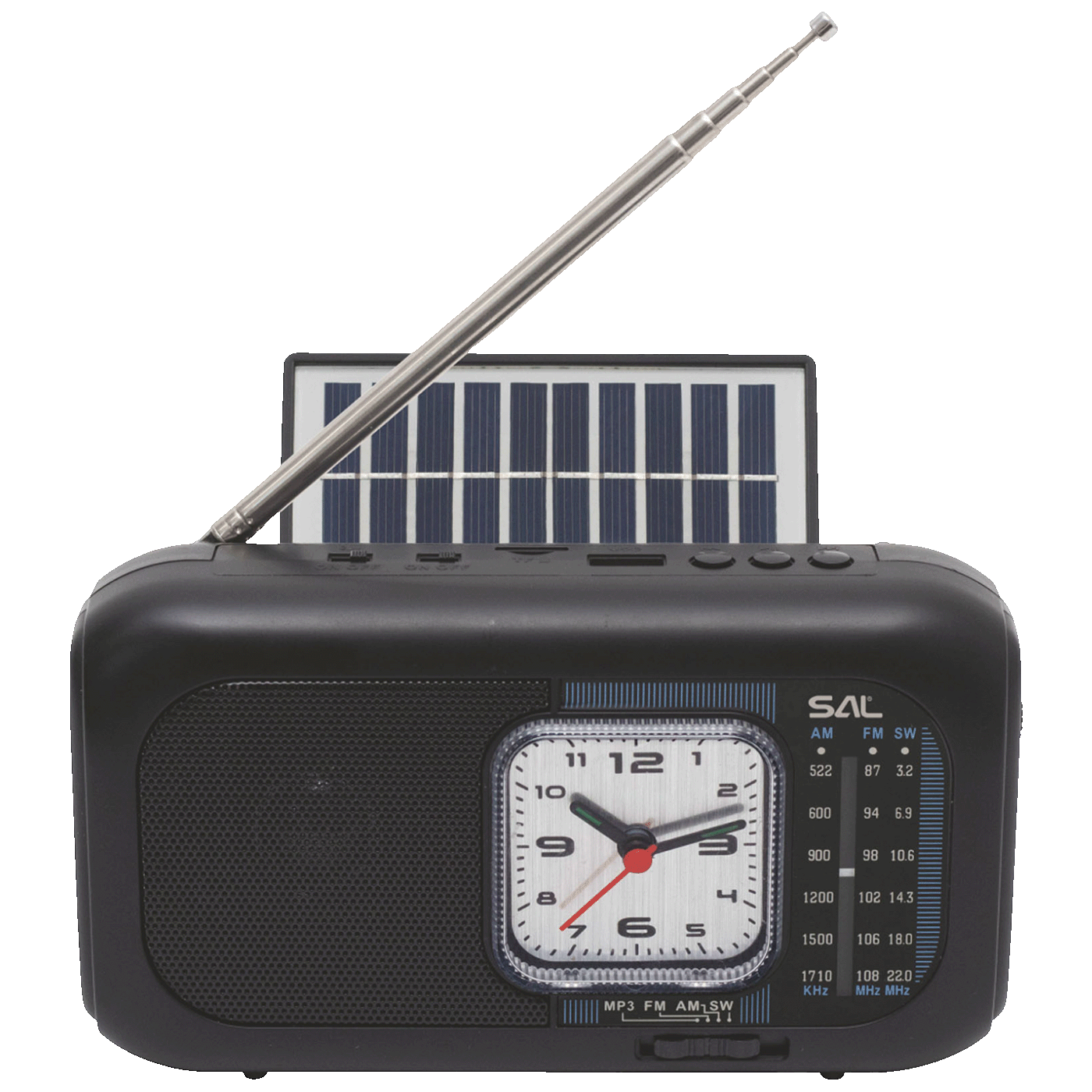 Radio prijemnik SAL RPH3 sa solarnim napajanjem (Bluetooth, FM/AM/SW)