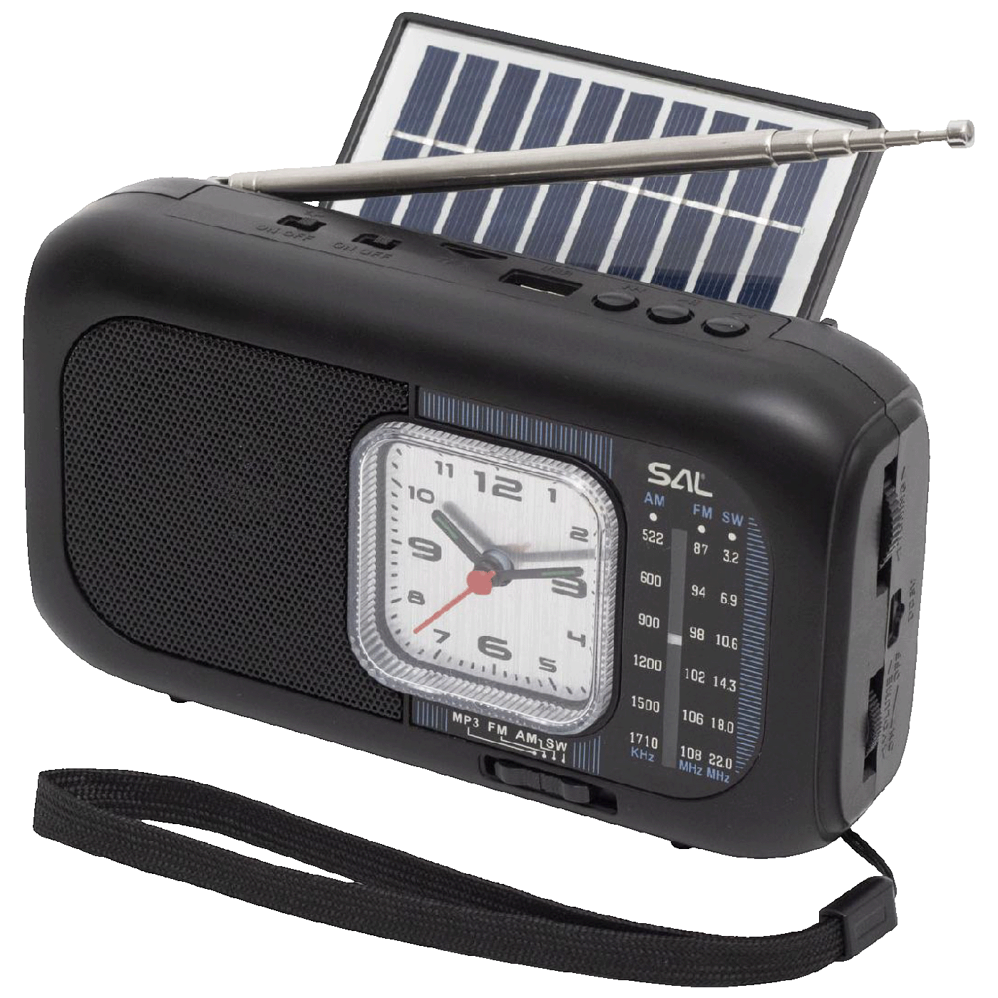 Radio prijemnik SAL RPH3 sa solarnim napajanjem (Bluetooth, FM/AM/SW)-1