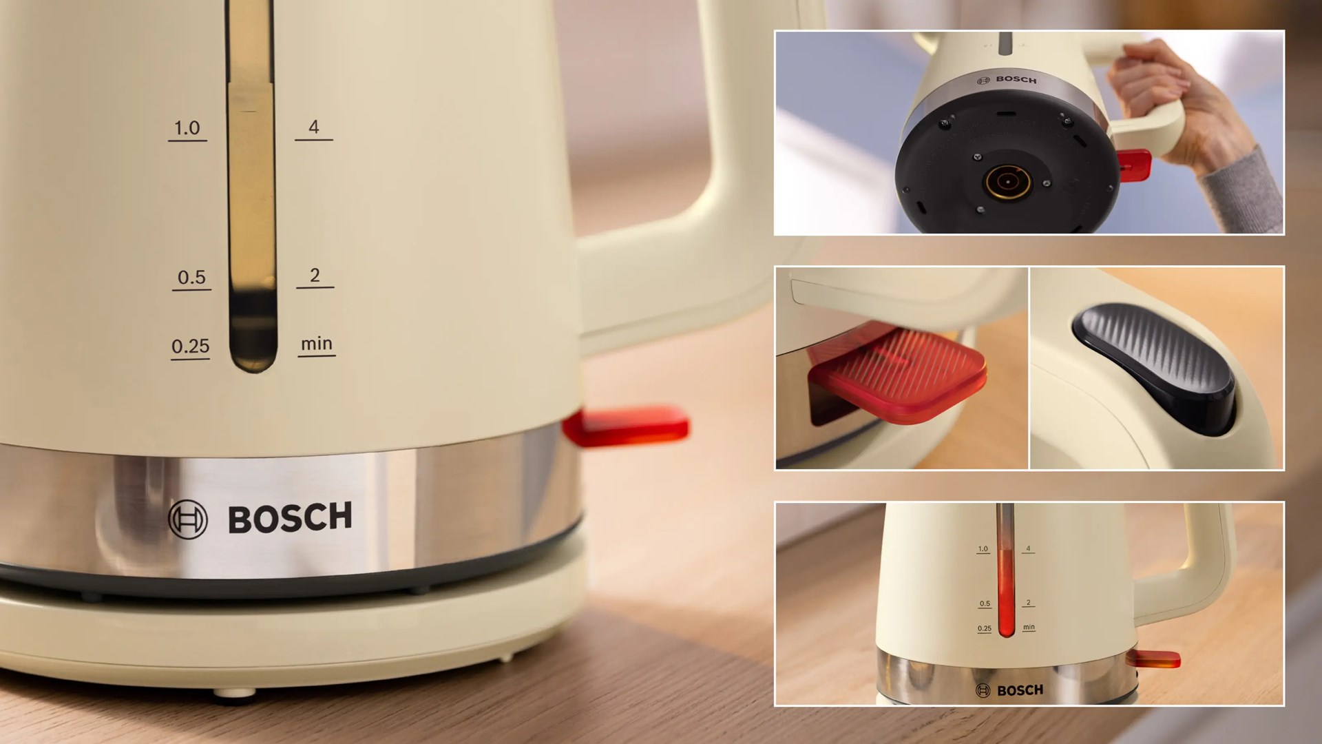 Kuhalo za vodu BOSCH MyMoment TWK2M167 (1.7 L, 2400 W, krem boja)-3