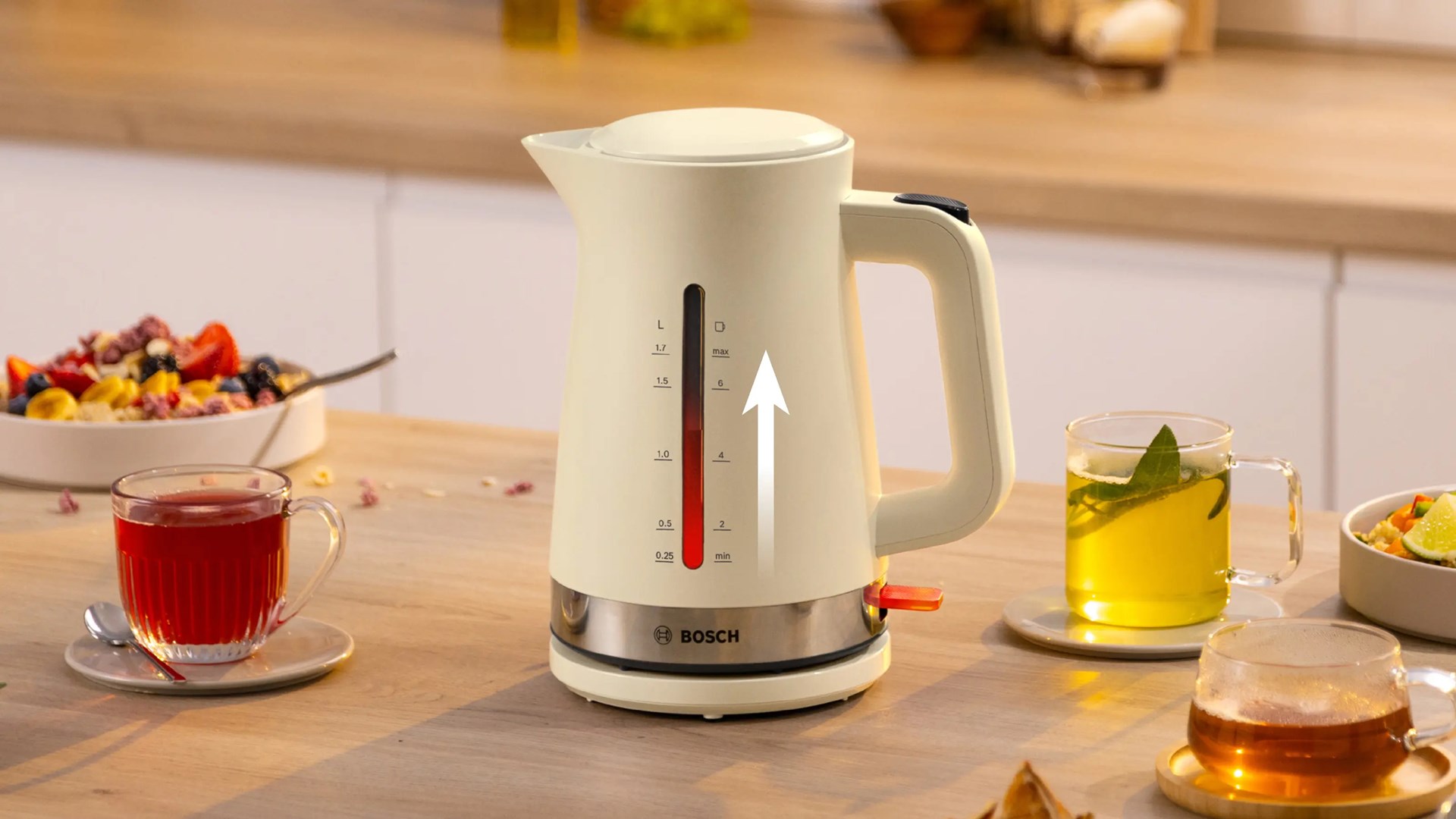 Kuhalo za vodu BOSCH MyMoment TWK2M167 (1.7 L, 2400 W, krem boja)-9