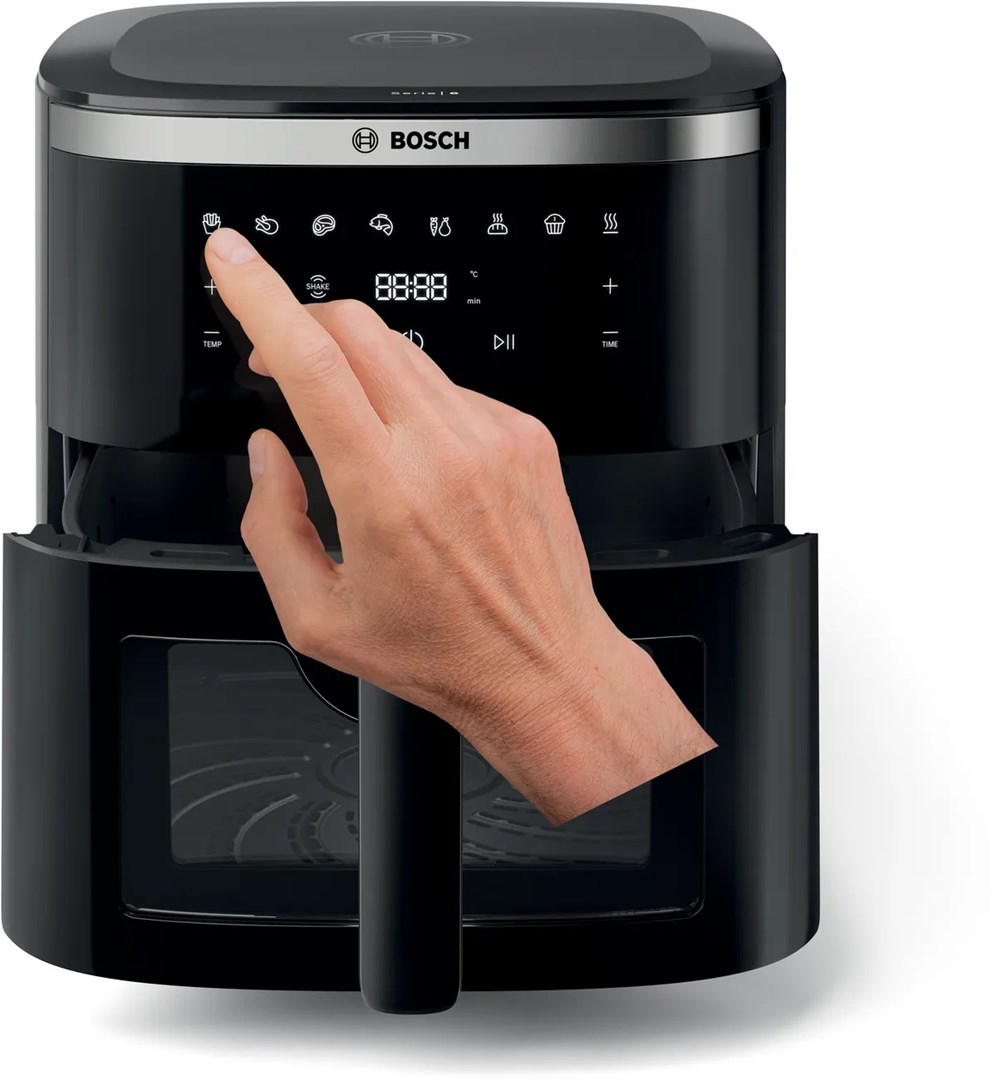 Friteza na vrući zrak BOSCH Serie 6 MAFS2671B, 7.2 L, 1800 W, crna boja