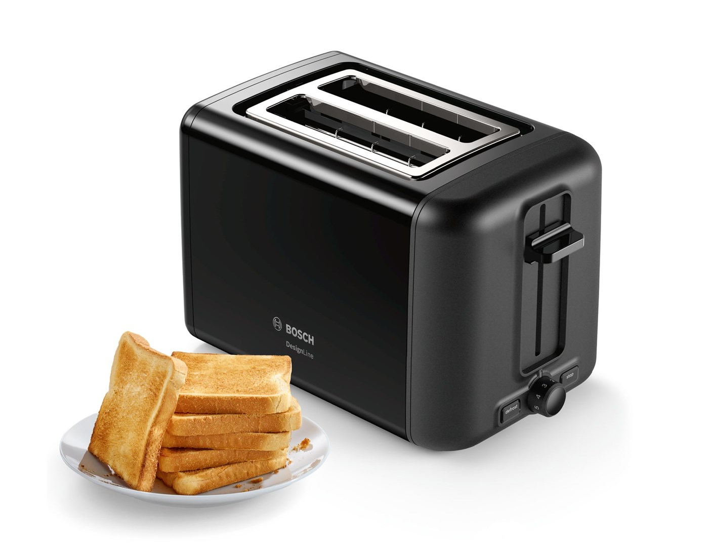 Toster BOSCH TAT3P423 DesignLine, 970W, crna boja-1